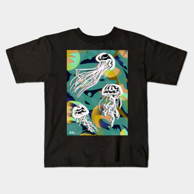 Jellyfish Kids T-Shirt by AAHarrison